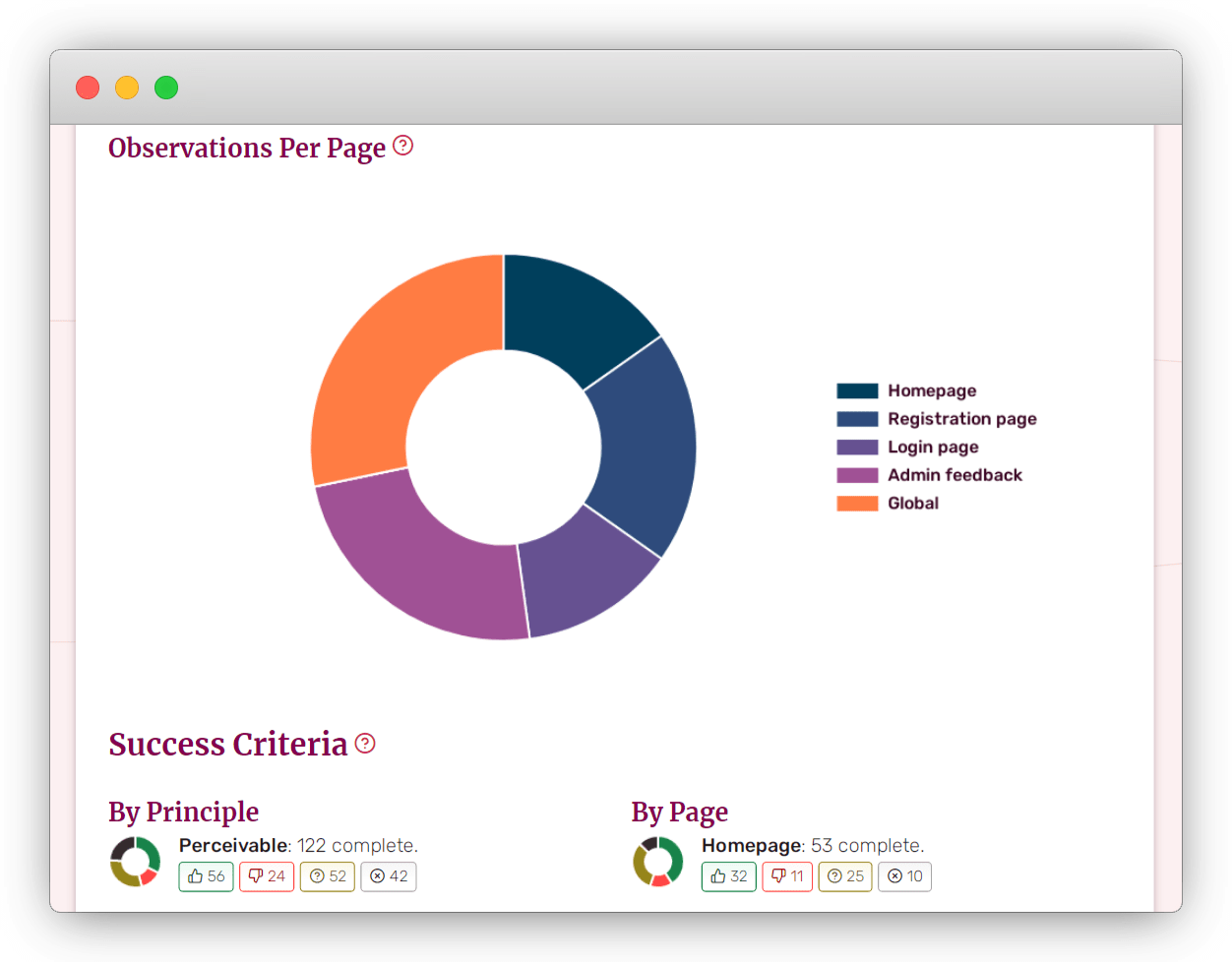 Screenshot of the first step in creating a new accessibility audit project labeled 'Defining the scope'.